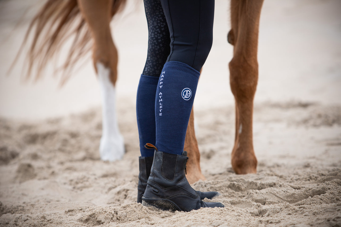 Happy Athlete Equestrian Socks - Shadow Blue